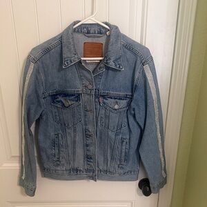 Levi's Blue Jean Jacket with White Accents